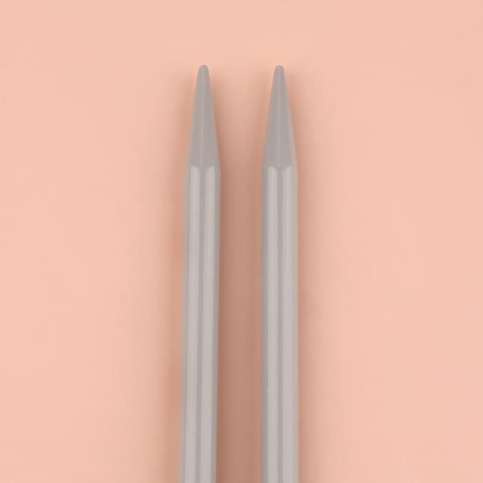 Спицы для вязания, прямые, с тефлоновым покрытием, d=8 мм, 35 см, 2 шт.