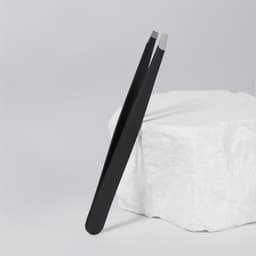 Пинцет прямой, широкий, 9.5 см, чёрный