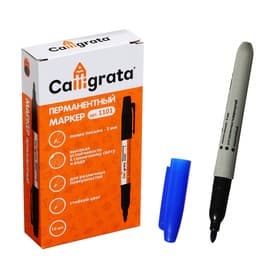 Маркер перманентный Calligrata, синий, узел 3.0 мм