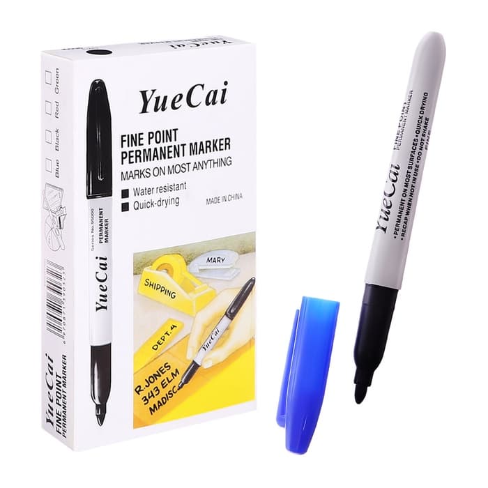 Маркер перманентный Calligrata, синий, узел 3.0 мм