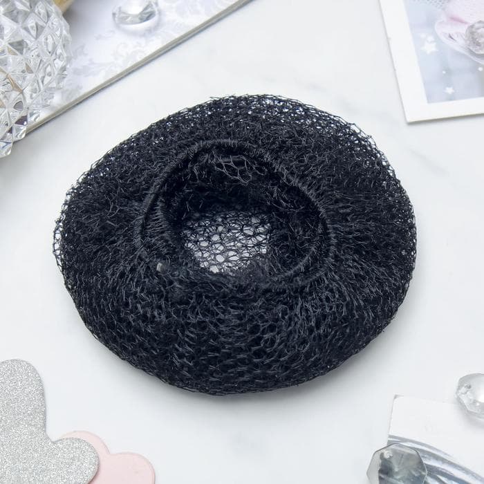 Сетка для волос, d=10 см, чёрная