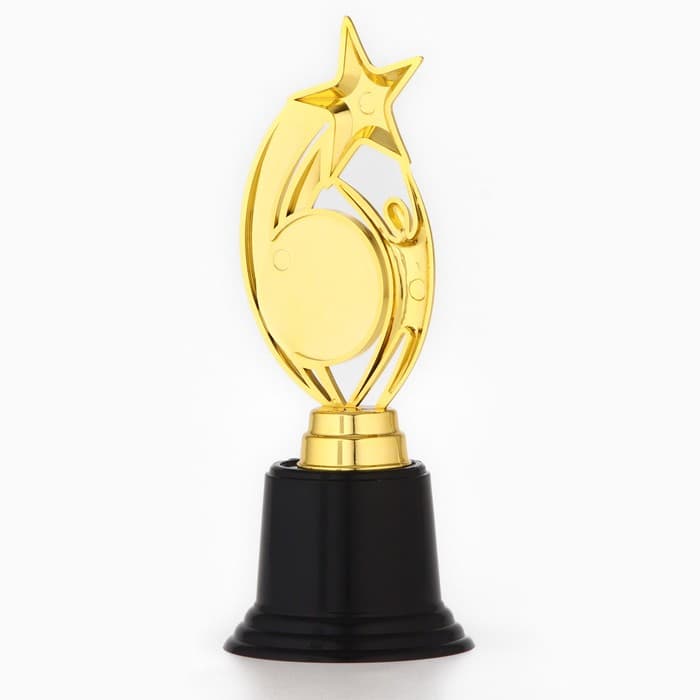Кубок «Лучшая учительница», наградная фигура звезда, пластик, 18.5 см