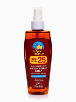 Масло водостойкое для загара Floresan интенсивный загар SPF 25, 150 мл