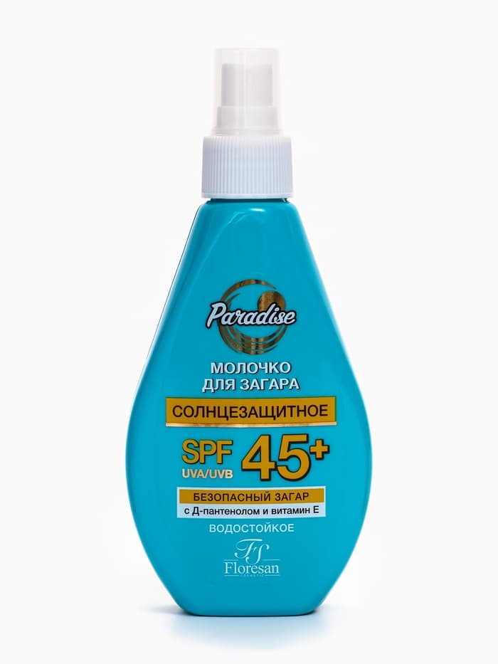 Молочко солнцезащитное для загара водостойкое Floresan SPF 45+, 160 мл