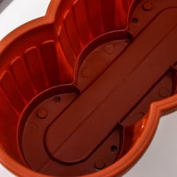 Ящик для цветов с поддоном Петропласт «Гусеница», 40 см, пластик, МИКС