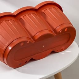 Ящик для цветов с поддоном Петропласт «Гусеница», 40 см, пластик, МИКС