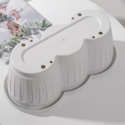 Ящик для цветов с поддоном Петропласт «Гусеница», 40 см, пластик, МИКС