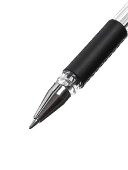 Ручка гелевая LANCER, чёрный стержень, узел 0.5 мм, резиновый упор