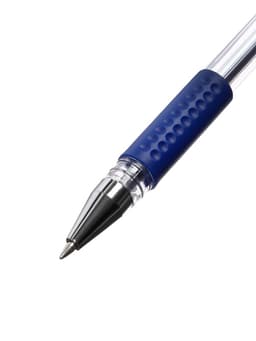 Ручка гелевая LANCER, синий стержень, узел 0.5 мм, резиновый упор