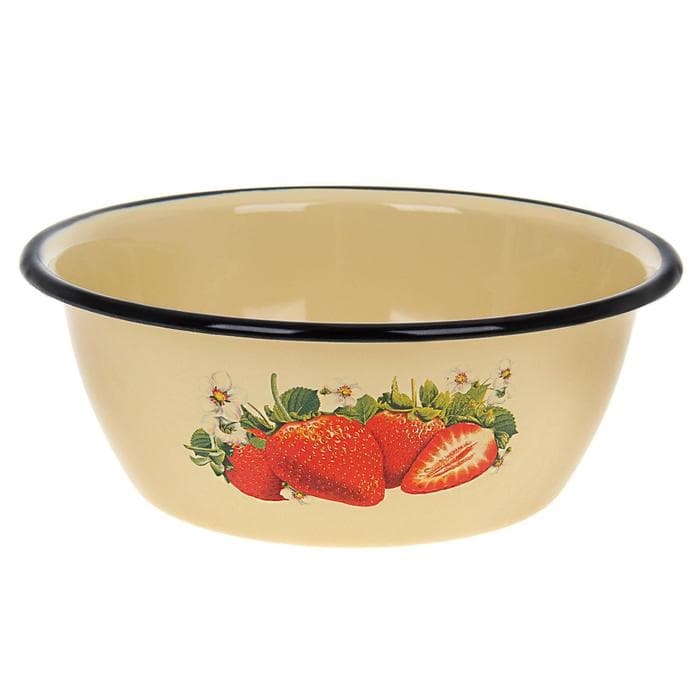 Миска эмалированная «Ассорти», 1.5 л, МИКС