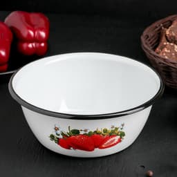 Миска эмалированная «Ассорти», 1.5 л, МИКС