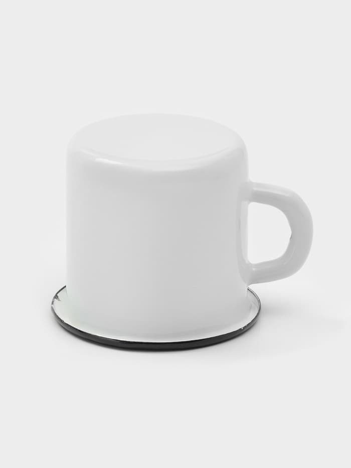 Кружка эмалированная «Белоснежная», 380 мл, белая