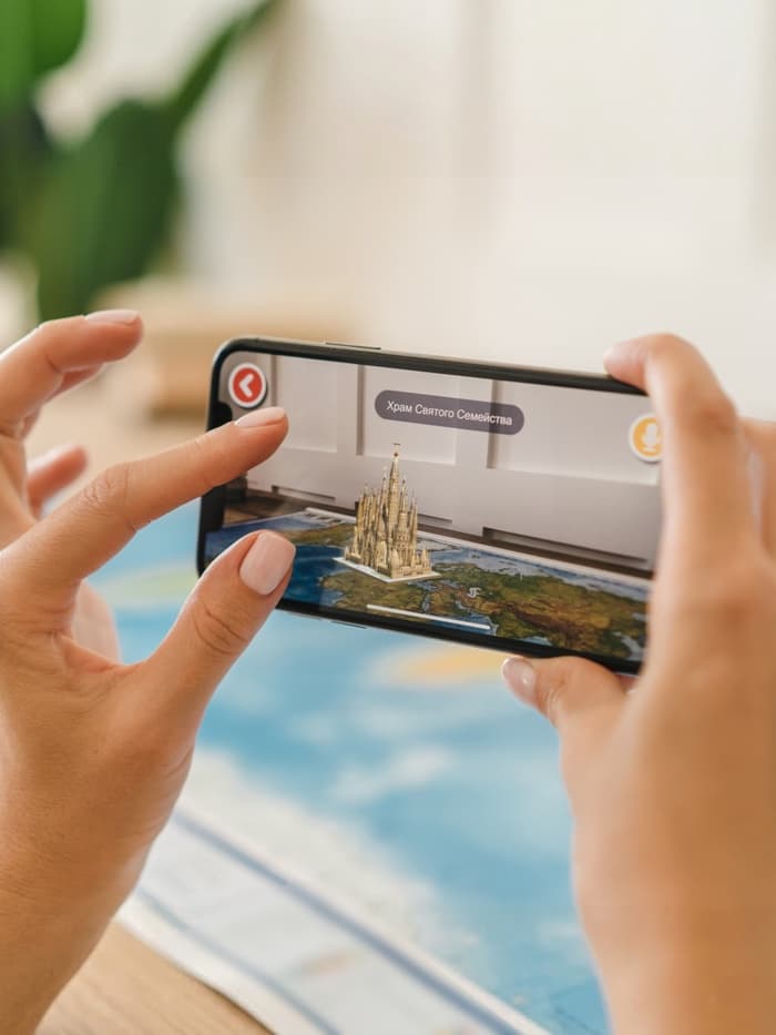 Карта Мира интерактивная, физическая, 101×66 см, 1:29 млн, ламинированная настенная