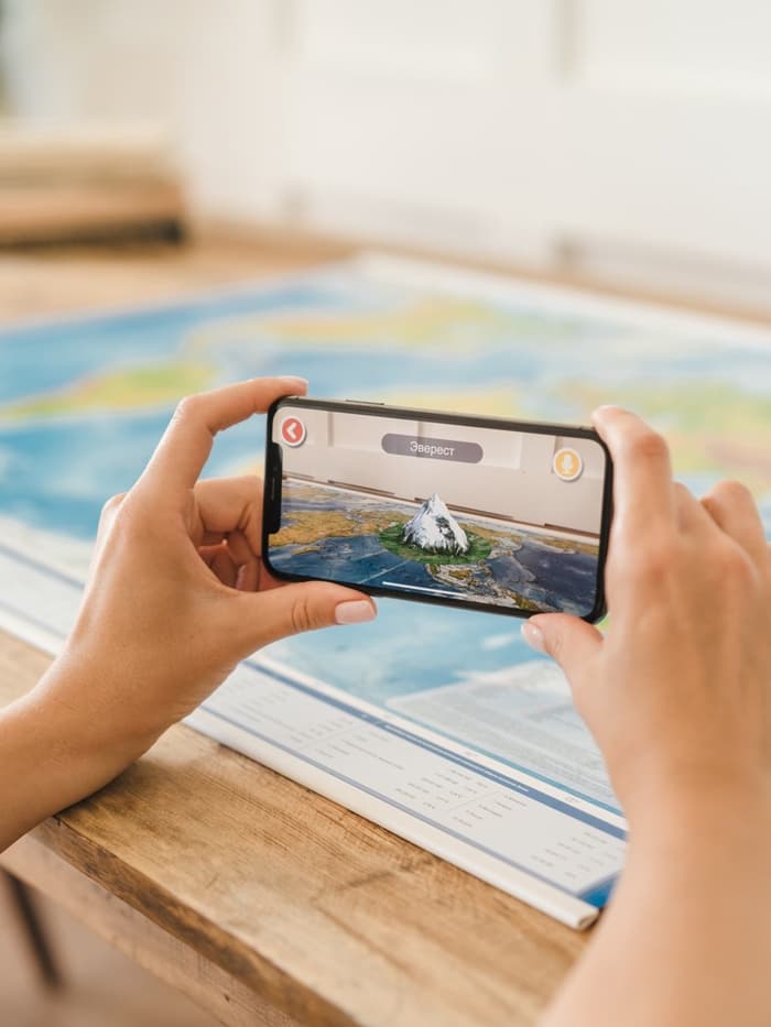 Карта Мира интерактивная, физическая, 101×66 см, 1:29 млн, ламинированная настенная