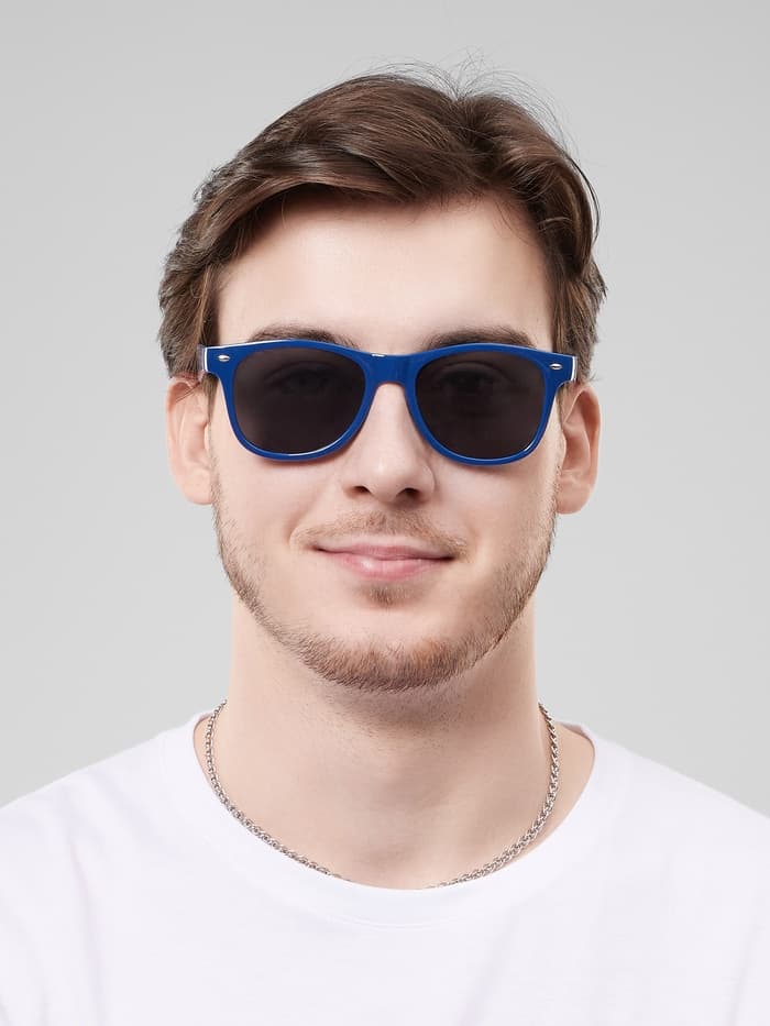 Очки солнцезащитные «OneSun. Wayfarer», uv 385, синий, чёрный