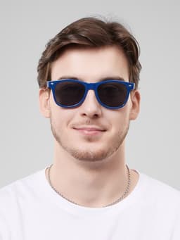 Очки солнцезащитные «OneSun. Wayfarer», uv 385, синий, чёрный