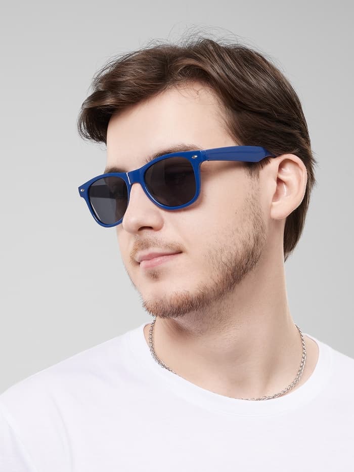 Очки солнцезащитные «OneSun. Wayfarer», uv 385, синий, чёрный