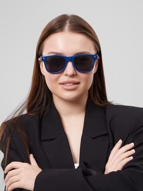 Очки солнцезащитные «OneSun. Wayfarer», uv 385, синий, чёрный