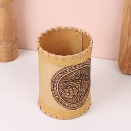 Туес «Шишки», 8×8×10 см, береста