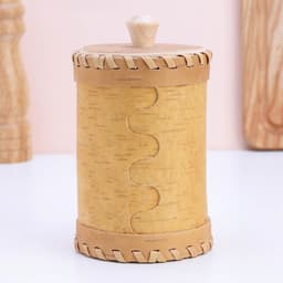 Туес «Белки», 8×8×14 см, береста