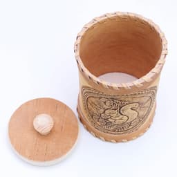 Туес «Белки», 8×8×14 см, береста