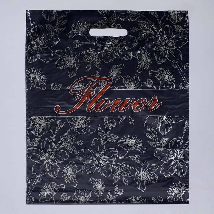 Пакет «Флористик», полиэтиленовый с вырубной ручкой, 38×48 см, 50 мкм