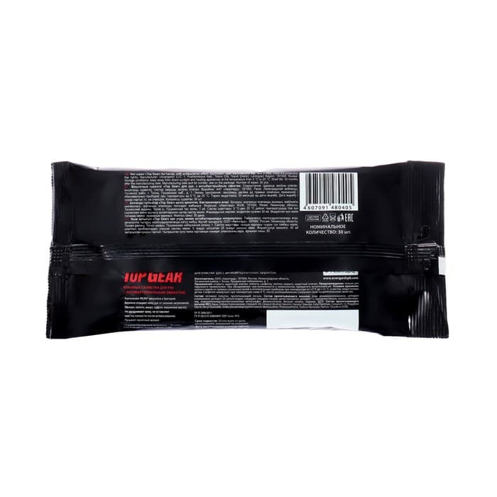 Влажные салфетки Top Gear, для рук, 30 шт.