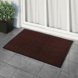 Коврик придверный влаговпитывающий, ребристый, «Стандарт», 90×150 см, коричневый