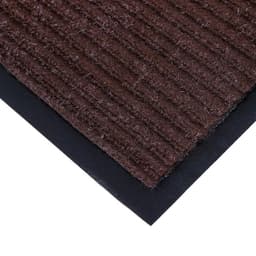 Коврик придверный влаговпитывающий, ребристый, «Стандарт», 90×150 см, коричневый