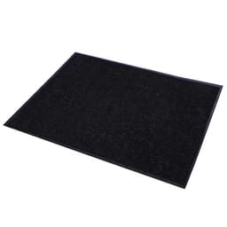 Коврик придверный влаговпитывающий, ребристый, «Стандарт», 90×120 см, чёрный
