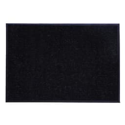 Коврик придверный влаговпитывающий, ребристый, «Стандарт», 90×120 см, чёрный