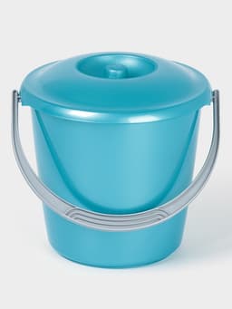 Ведро с крышкой «Соло», 3 л, перламутровое бирюзовое