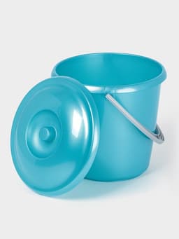 Ведро с крышкой «Соло», 3 л, перламутровое бирюзовое
