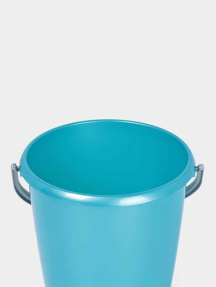 Ведро с крышкой «Соло», 3 л, перламутровое бирюзовое