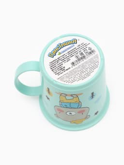 Кружка с декором 180 мл, детская, пластиковая