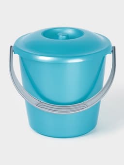 Ведро с крышкой «Соло», 7 л, перламутровое бирюзовое