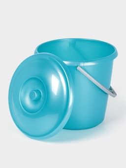 Ведро с крышкой «Соло», 7 л, перламутровое бирюзовое