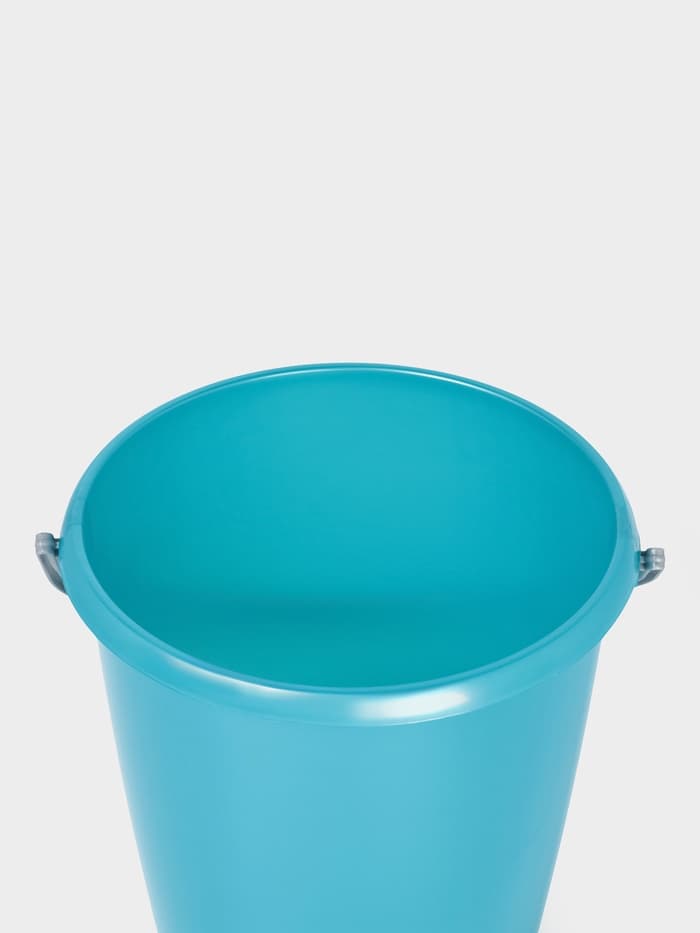 Ведро с крышкой «Соло», 7 л, перламутровое бирюзовое