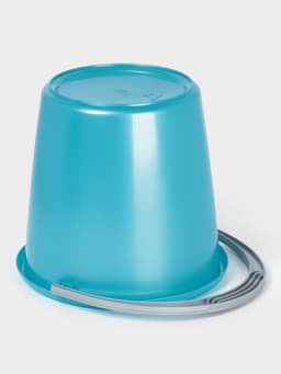 Ведро с крышкой «Соло», 7 л, перламутровое бирюзовое