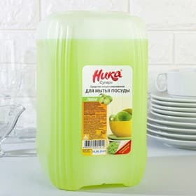 Средство для мытья посуды «Ника-Супер Плюс», гель-концентрат, лайм, 5 кг