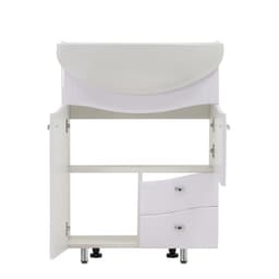 Комплект мебели: тумба «Тура 60», с раковиной «Амур 60», 590×296×820 мм, цвет белый