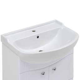 Комплект мебели: тумба «Тура 60», с раковиной «Амур 60», 590×296×820 мм, цвет белый