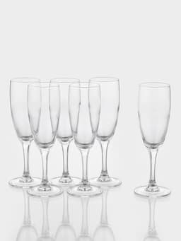 Бокалы для шампанского Luminarc French Brasserie, 170 мл, h=18.5 см, набор 6 шт., стекло, прозрачные