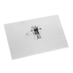 Бейдж - карман Calligrata горизонтальный, 30 мкр, внешний размер 88×55 мм, внутренний размер 88×53 мм, с зажимом и булавкой