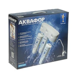 Система для фильтрации воды «Аквафор» Кристалл, К3/К2/К7, 26×9×35 см, с краном, 2.5 л/мин