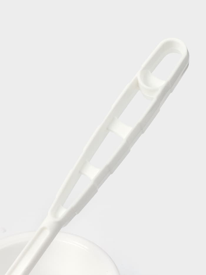 Ёршик для унитаза «Блеск. Эконом», 12.5×12.5×37.5 см, с подставкой, белый