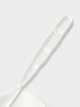 Ёршик для унитаза «Блеск. Эконом», 12.5×12.5×37.5 см, с подставкой, белый