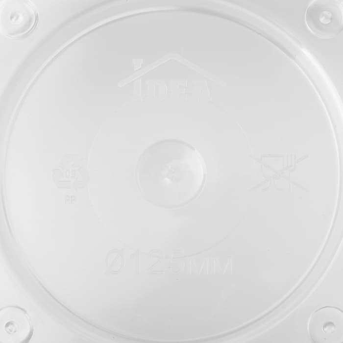 Горшок для орхидей с поддоном IDEA «Деко», 1.2 л, пластиковый, прозрачный