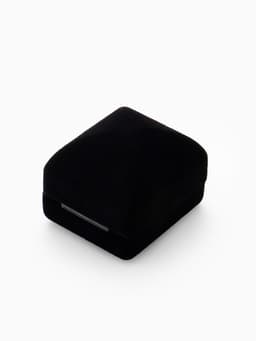 Футляр под серьги, кольцо «Традиции», бархатный, 4.5×5 см, чёрный