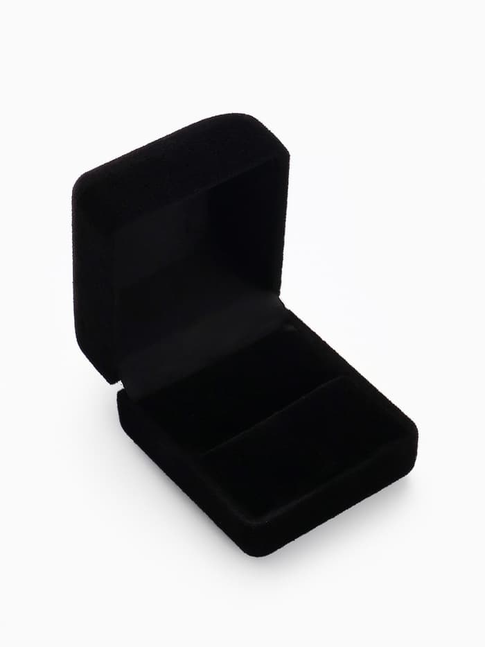 Футляр под серьги, кольцо «Традиции», бархатный, 4.5×5 см, чёрный